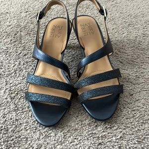 Naturalizer Taimi Formal Sandal - Navy Metallic/Glitter